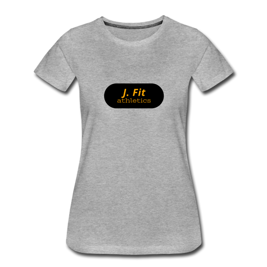 J Fit Women’s Premium Organic T-Shirt - heather gray
