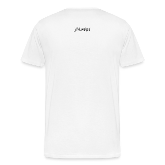 Jinkzmee Lux Line Men's Premium T-Shirt - white